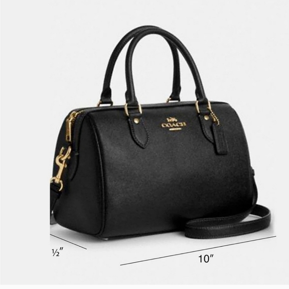 Coach Rowan Leather Satchel Bag Amazon Green NWT - Picture 4 of 10